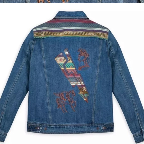 Large  Disney Park Hercules Jean Jacket - Picture 2 of 7
